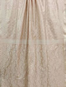 CREAM AND WHITE KATAN SILK SAREE