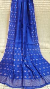 Royal Blue Matka Silk Saree