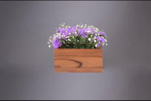 Teakwood Hand Made Table Top Succulent Planter Box