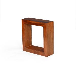 TEAKWOOD WALL DECORATING SQUARE FRAME (MILKWEED)