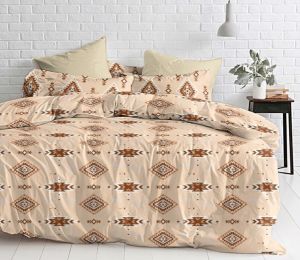 Serene Bliss Bed Cover, Color : Blue, Deep Peach, Sandy Yellow