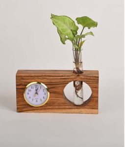 Timeless Green Clock Planter