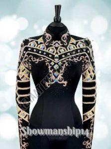 Leather Embroidered SJKT007 Showmanship Jacket, Color : Multi Color