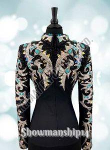 Leather Embroidered SJKT010 Showmanship Jacket, Color : Multi Color