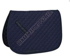 Leather SPAD001 Horse Saddle Pad, Color : Black Standard