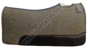 Leather SPAD006 Horse Saddle Pad, Color : Grey Standard