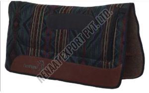 Leather SPAD012 Horse Saddle Pad, Color : Black, Brown Standard