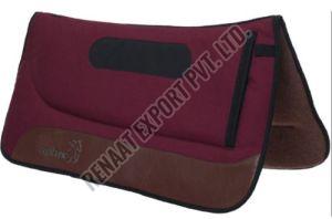 Leather SPAD013 Horse Saddle Pad, Color : Brown Standard