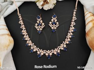 NS-14049-229 American Diamond Necklace Set