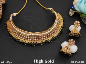 NS-6137-371  Polki Necklace Set