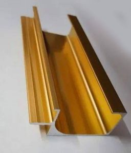 45mm Orange Gold  Aluminium Glass Handle Profile