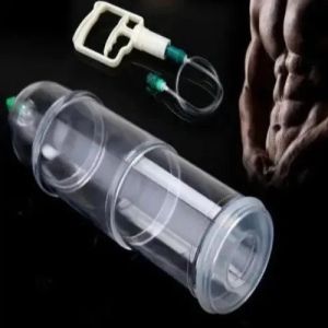 Silicone Deluxe Male Vacuum Cupping Set, Color : Transparent 12inch