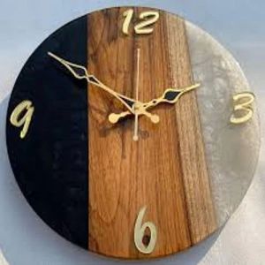 Resin Wooden Wall Clock