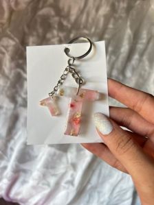 Resin Alphabet Keychain