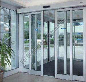 Polished Aluminium Automatic Sliding Door, Position : Exterior