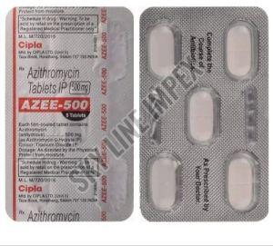 Azee-500 Tablets, Composition : Azithromycin