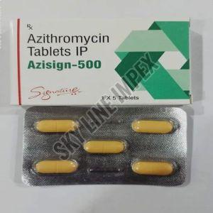 Azisign-500 Tablets, Composition : Azithromycin