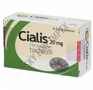 Cialis 20 Mg Tablets, Composition : Tadalafil For To Treat Erectile Dysfunction