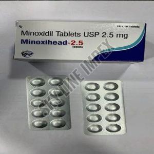 Minoxihead-2.5 Tablets, Composition : Minoxidil