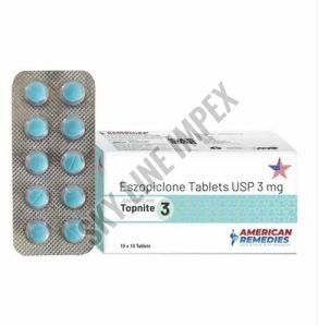 Topnite 3 Tablets, Composition : Eszopiclone For Insomnia