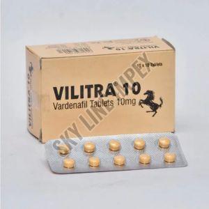 Vilitra 10 Tablets, Composition : Vardenafil For To Treat Erectile Dysfunction
