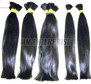 10 Inch Black Double Drawn Human Hair