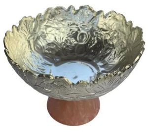 Polished Decorative Fruits Bowl with Resin Base 5 - 8 Inch