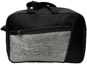 Black and Grey Zipper Travel Bag