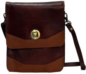 Brown Stylish Leather Sling Bag