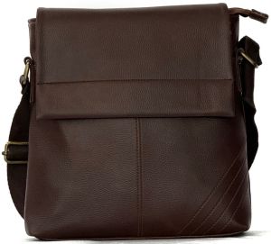 Coffee PU Leather Shoulder Bag