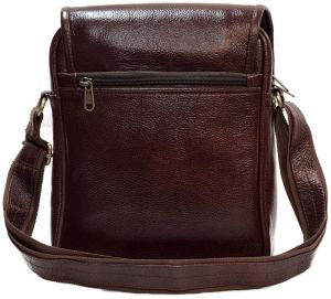 Dark Brown Leather Sling Bag