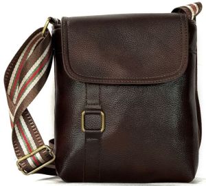 Stylish Brown PU Sling Bag