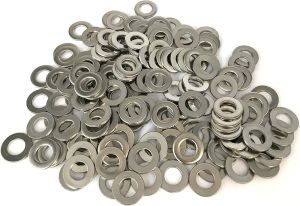 Stainless Steel Plain Round Washer, Color : Silver