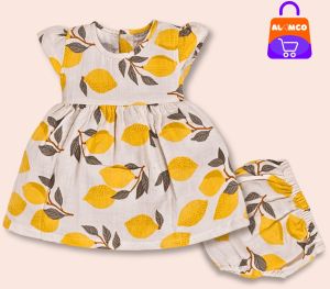 Kids Textile Soft Breathable Floral Dress