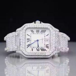 Mens Exclusive Luxury Dial Moissanite Diamond Watch