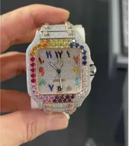 Mens Luxury Hip Hop Diamond Watch