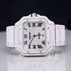 Mens Top Rated Luxury Moissanite Diamond Automatic Watch