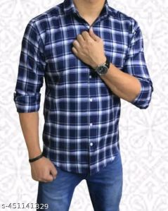 Mens Cotton Check Shirts