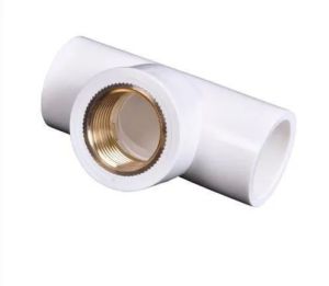 3/4 Inch UPVC Brass Tee