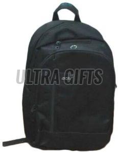 Black Polyester Laptop Backpack