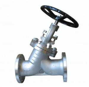 Polished Flanged Stainless Steel Y-Pattern Globe Valve