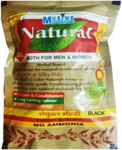 natural black hair colour