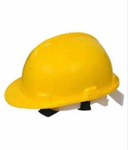 Plain Plastic Industrial Safety Helmet, Color : Yellow