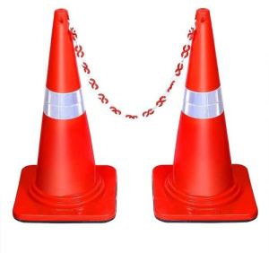 PVC Traffic Safety Cone, Color : White Red