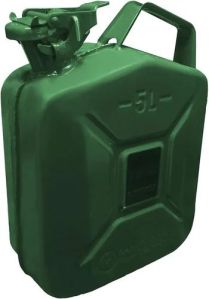 Stainless Steel 5L Green Metal Jerry Can