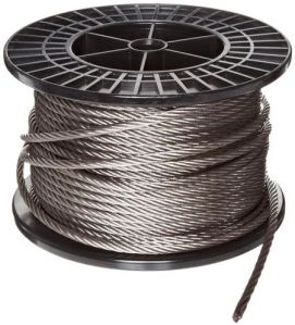 Plain Stainless Steel Wire Rope, Color : Grey, Grade : SS316