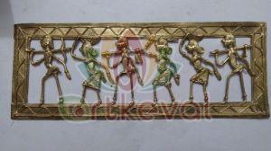 Brass Dhokra Art Wall Hanging, Packaging Type : Thermocol Box