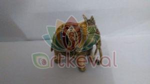 Polished Brass Elephant Sculpture For Interior Decor