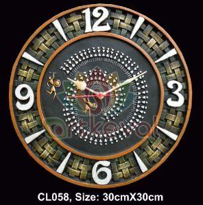 Artkeval CL058 Terracotta Wall Clock For Home