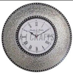 Anaistacia Metal Wall Clock, Color : Gray & Black